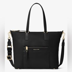 Michael Kors Elegant Black Tote with Gold Details